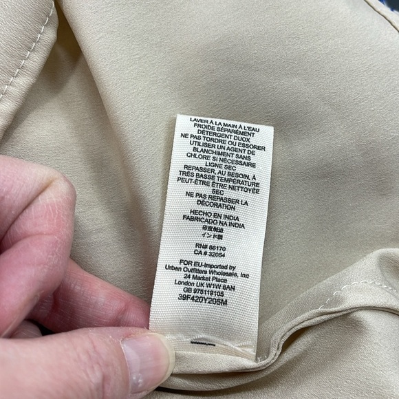 Free People Beige Ancient Mystery Beaded Sequin Sleeveless Shift Dress - Picture 12 of 12